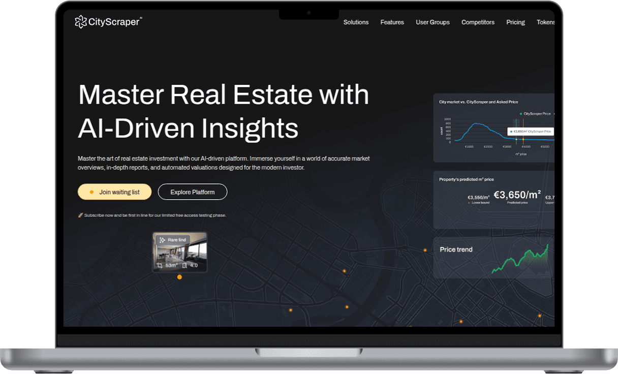 CityScraper: AI driven B2C platform for Real Estate Professionals